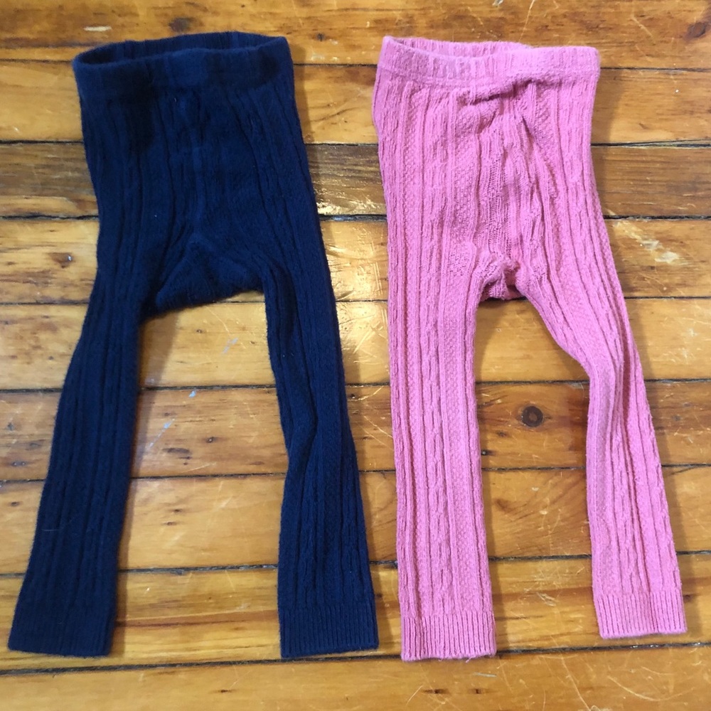 Mini Boden Cable Tights Sz 2-3